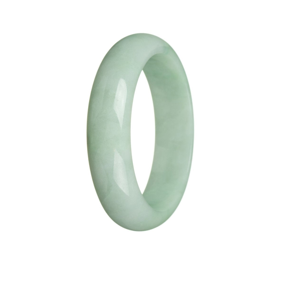 58mm Grade A Jadeite Jade Bangle - MAYS