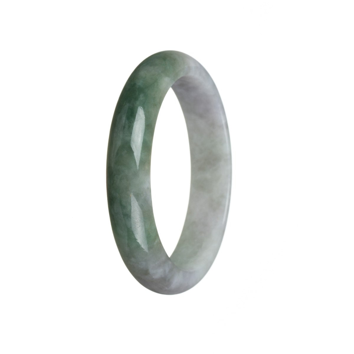58mm Grade A Jadeite Jade Bangle - MAYS