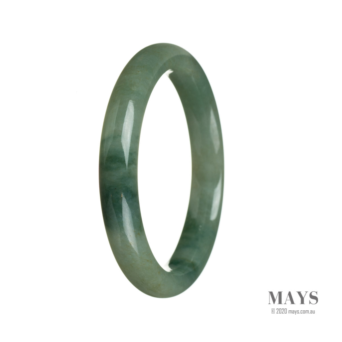 63mm Grade A Jadeite Jade Bangle - MAYS