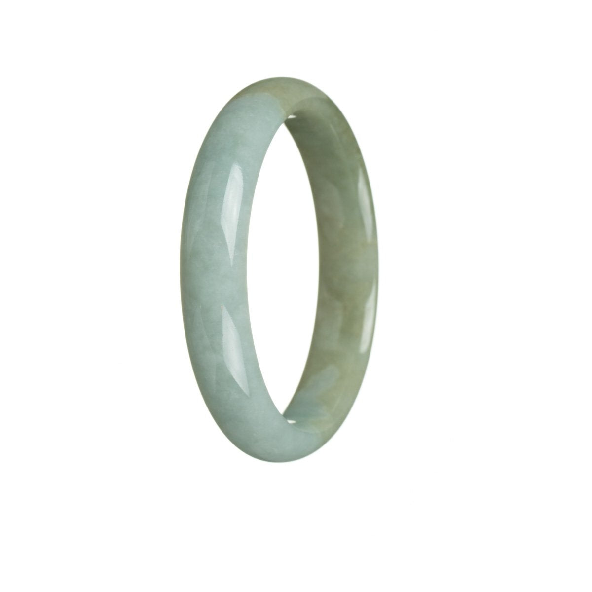 56mm Grade A Jadeite Jade Bangle - MAYS