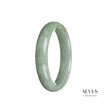 57mm Grade A Jadeite Jade Bangle - MAYS