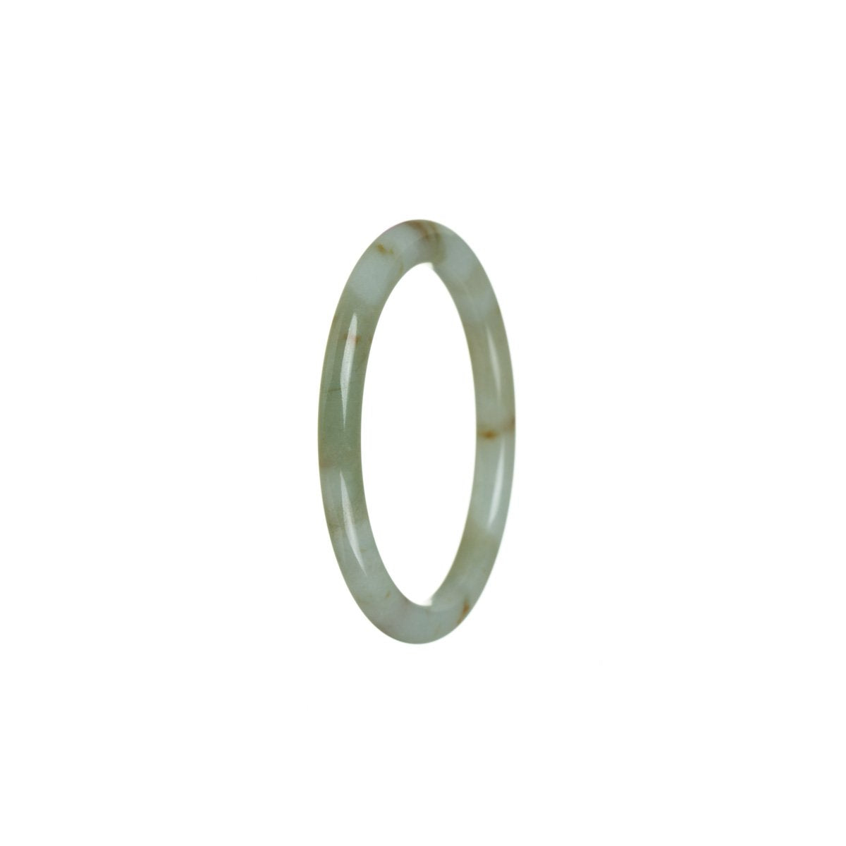 A delicate green jadeite bracelet designed for children, crafted with genuine natural jadeite stones.