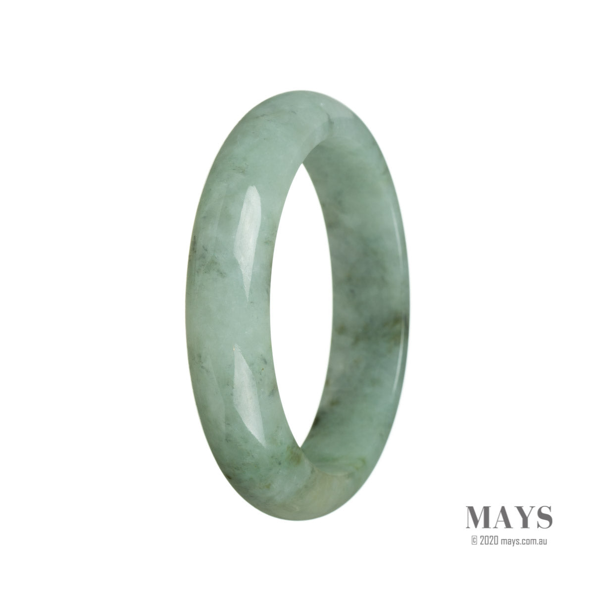 60mm Grade A Jadeite Jade Bangle - MAYS