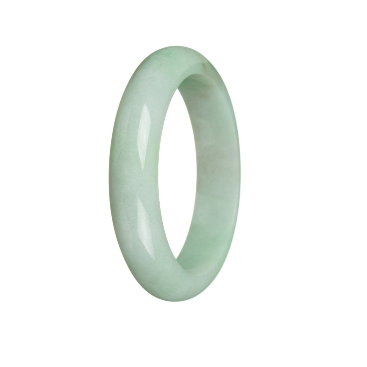 58mm Grade A Jadeite Jade Bangle - MAYS