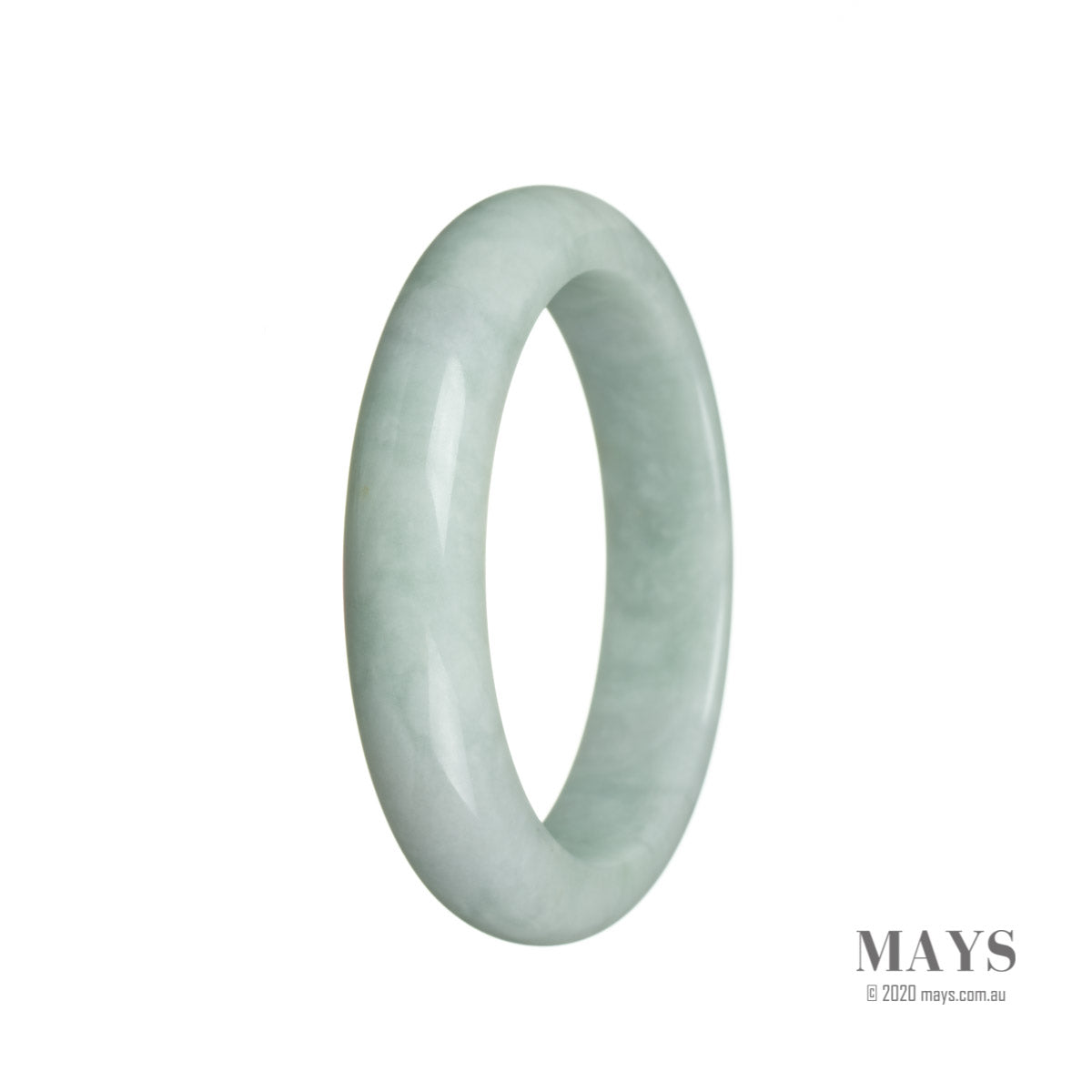 57mm Grade A Jadeite Jade Bangle - MAYS