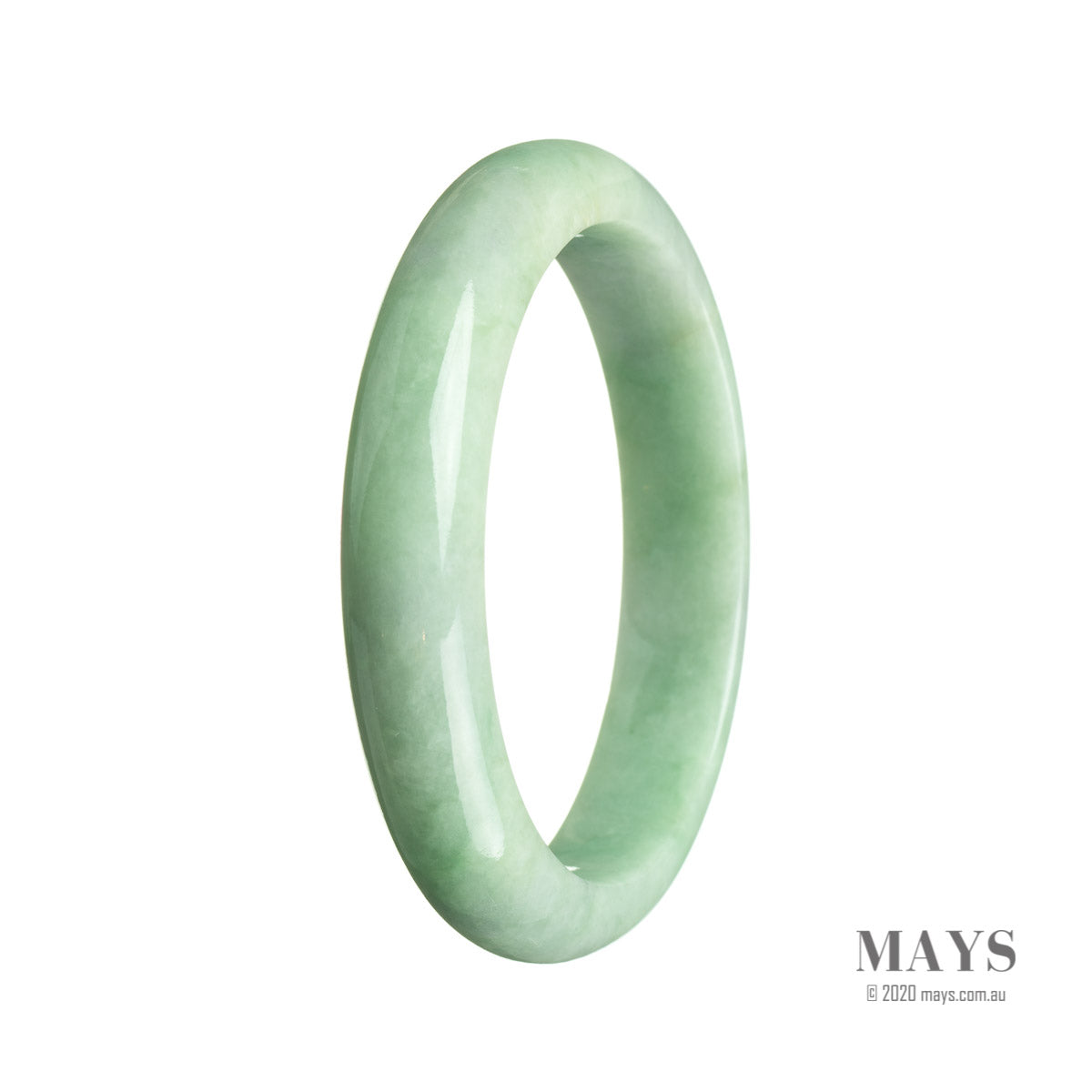 59mm Grade A Jadeite Jade Bangle - MAYS