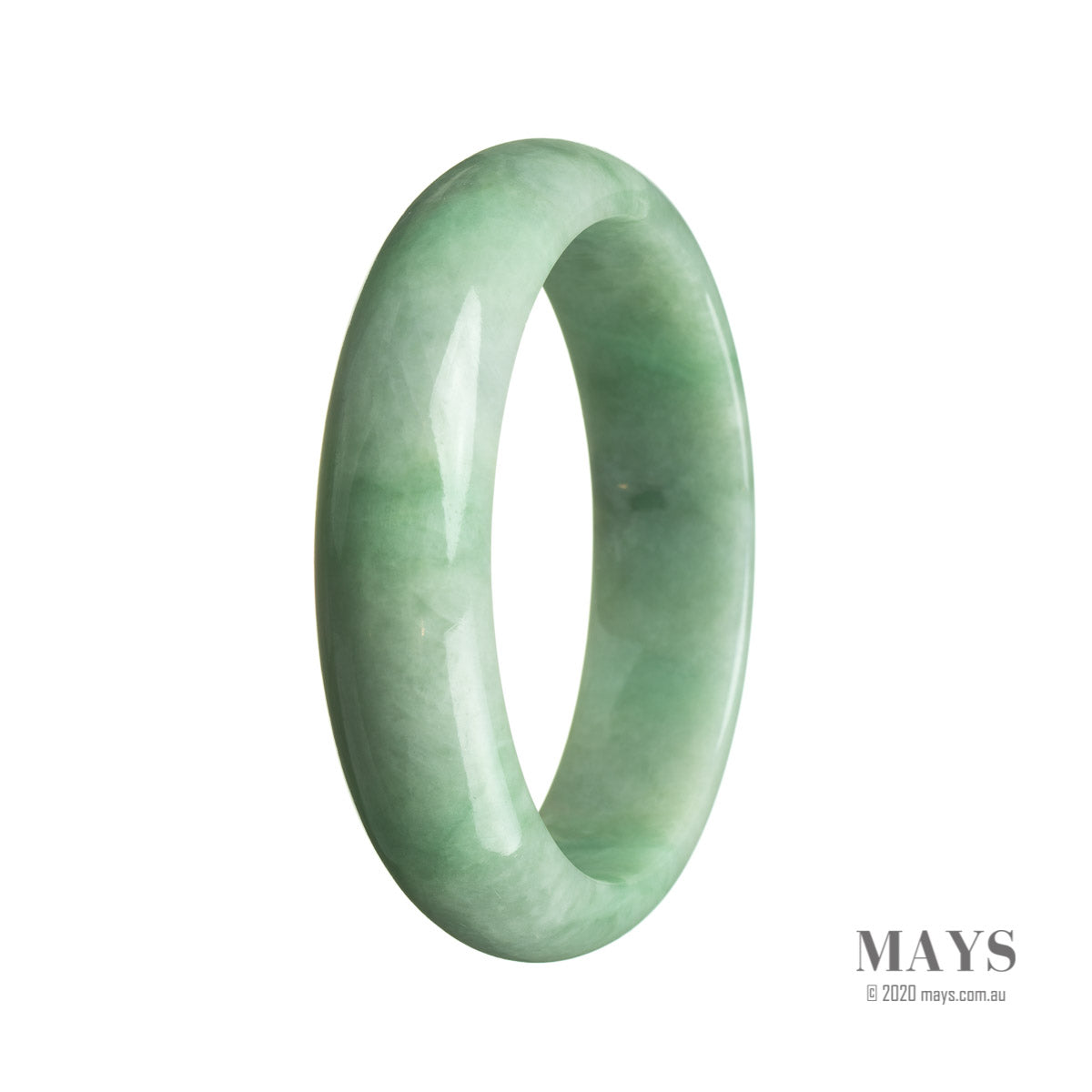 59mm Grade A Jadeite Jade Bangle - MAYS