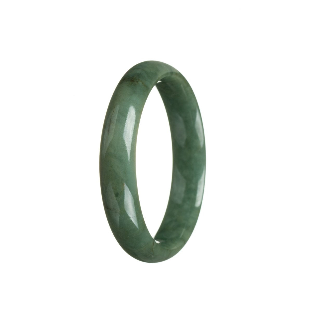 56mm Grade A Jadeite Jade Bangle - MAYS