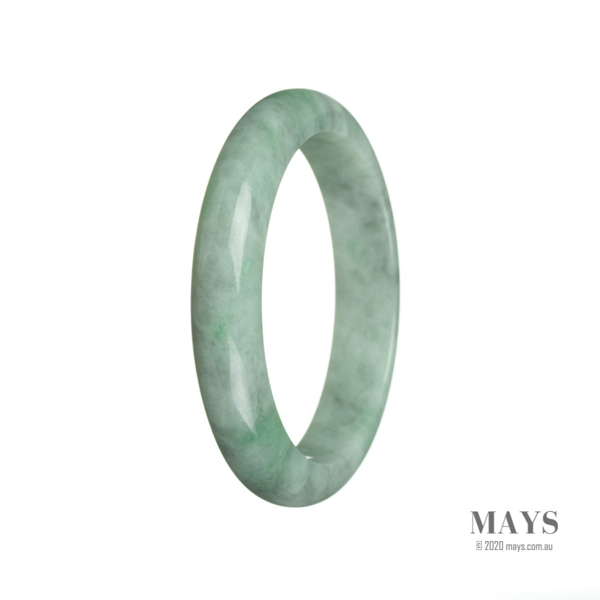 59mm Grade A Jadeite Jade Bangle - MAYS