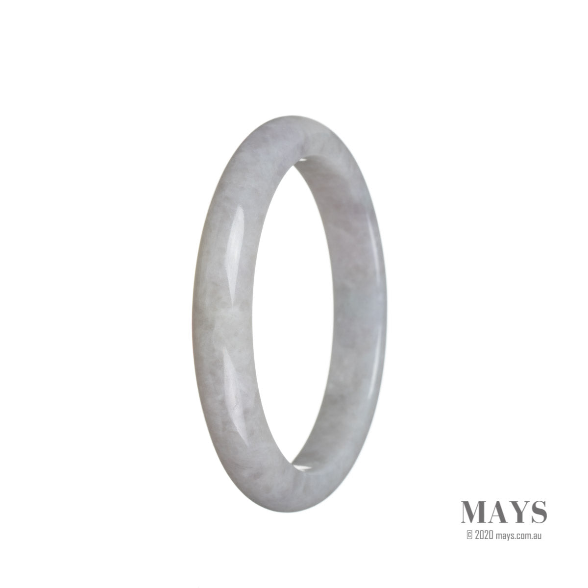 57mm Grade A Jadeite Jade Bangle - MAYS