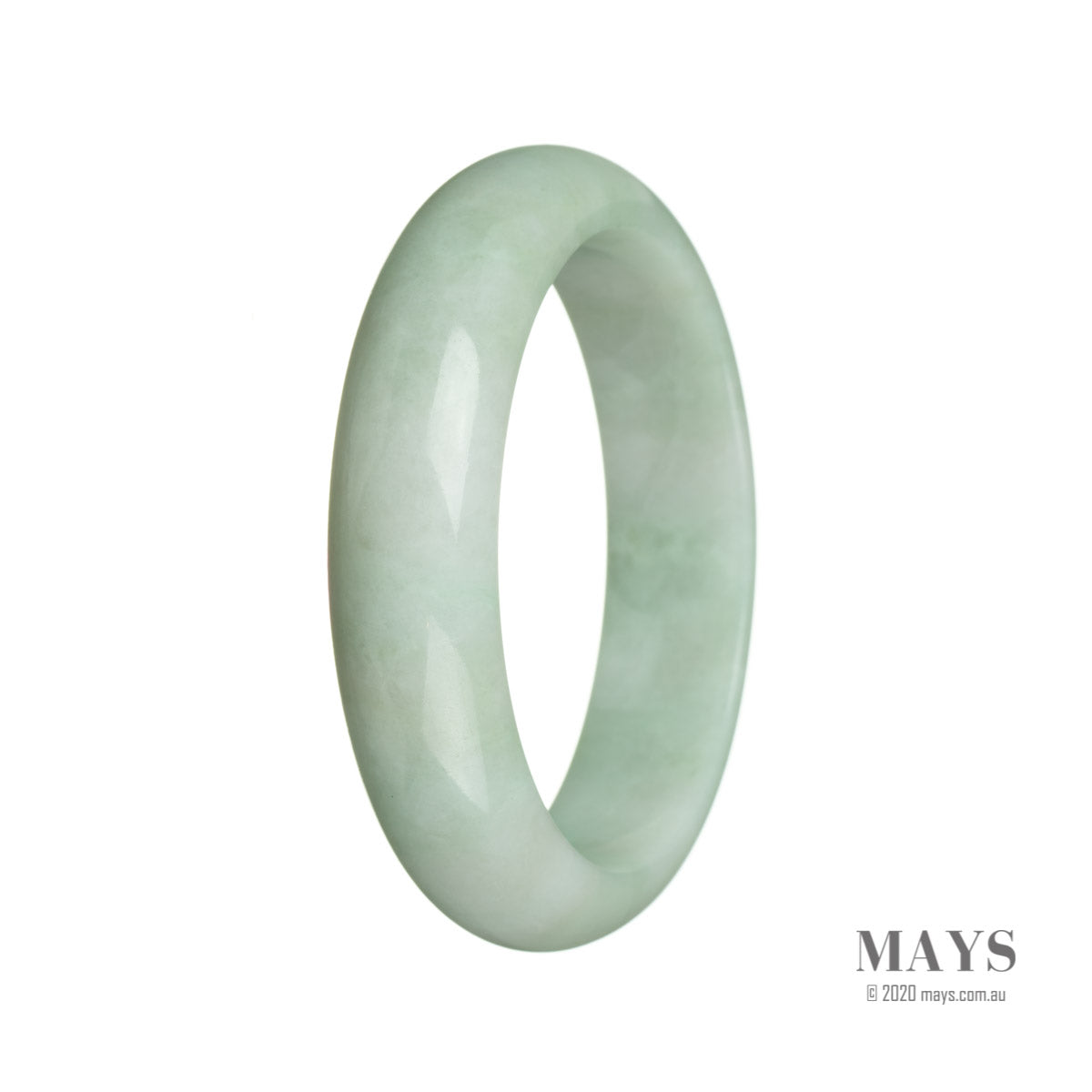 62mm Grade A Jadeite Jade Bangle - MAYS