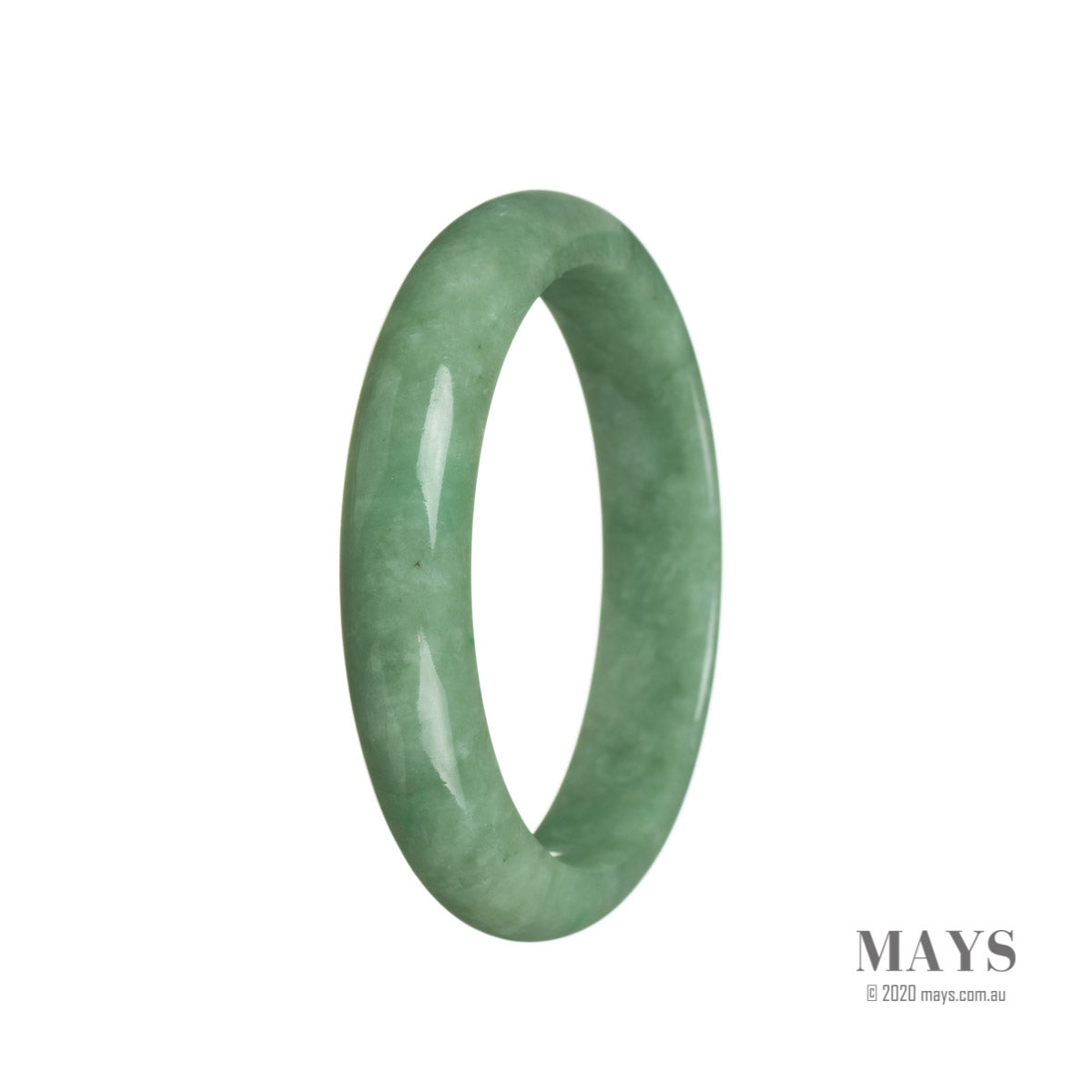 58mm Grade A Jadeite Jade Bangle - MAYS