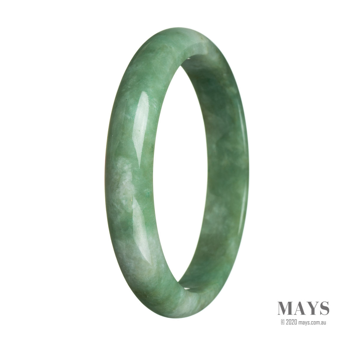 65mm Grade A Jadeite Jade Bangle - MAYS