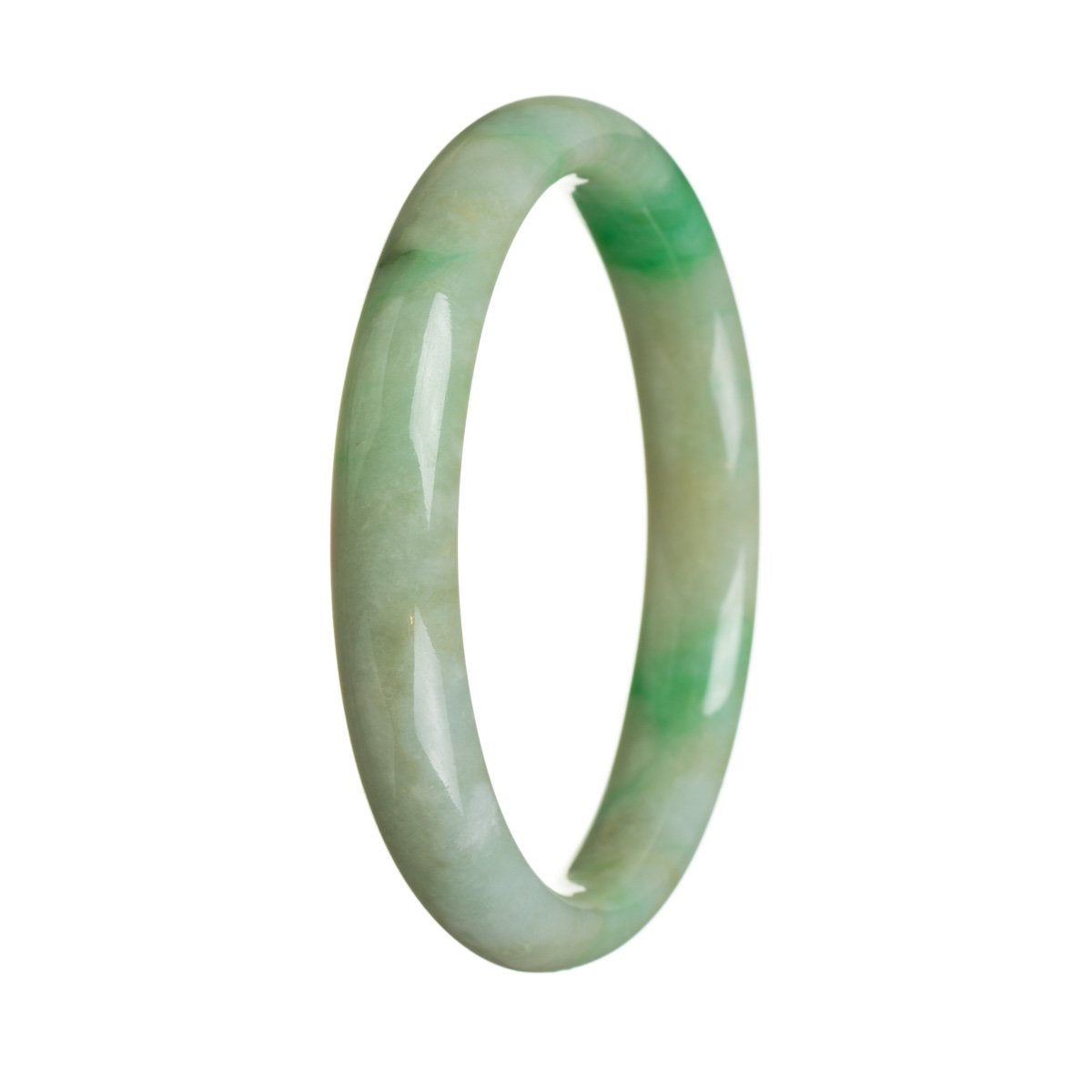 64mm Grade A Jadeite Jade Bangle - MAYS