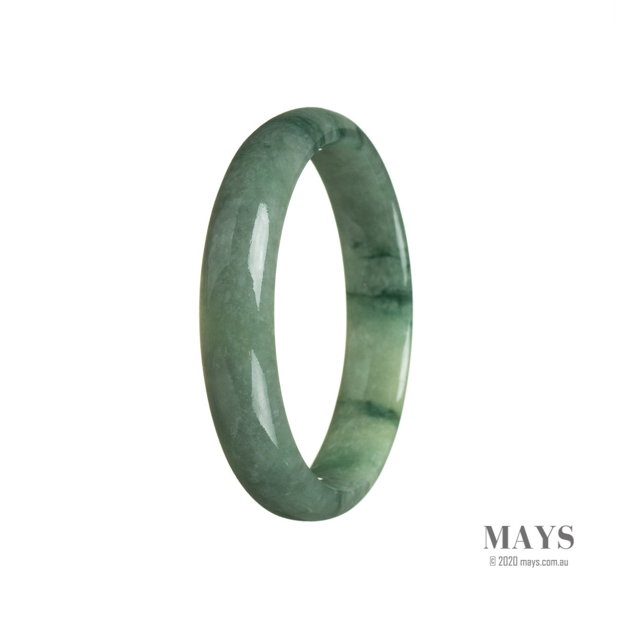 53mm Grade A Jadeite Jade Bangle - MAYS