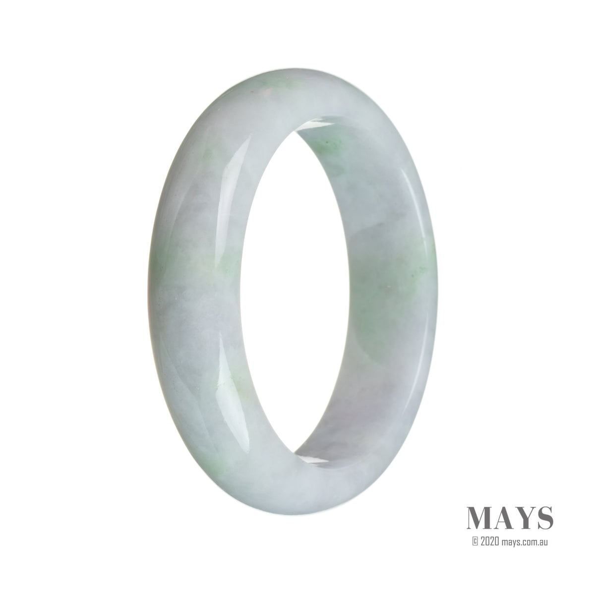 58mm Grade A Jadeite Jade Bangle - MAYS