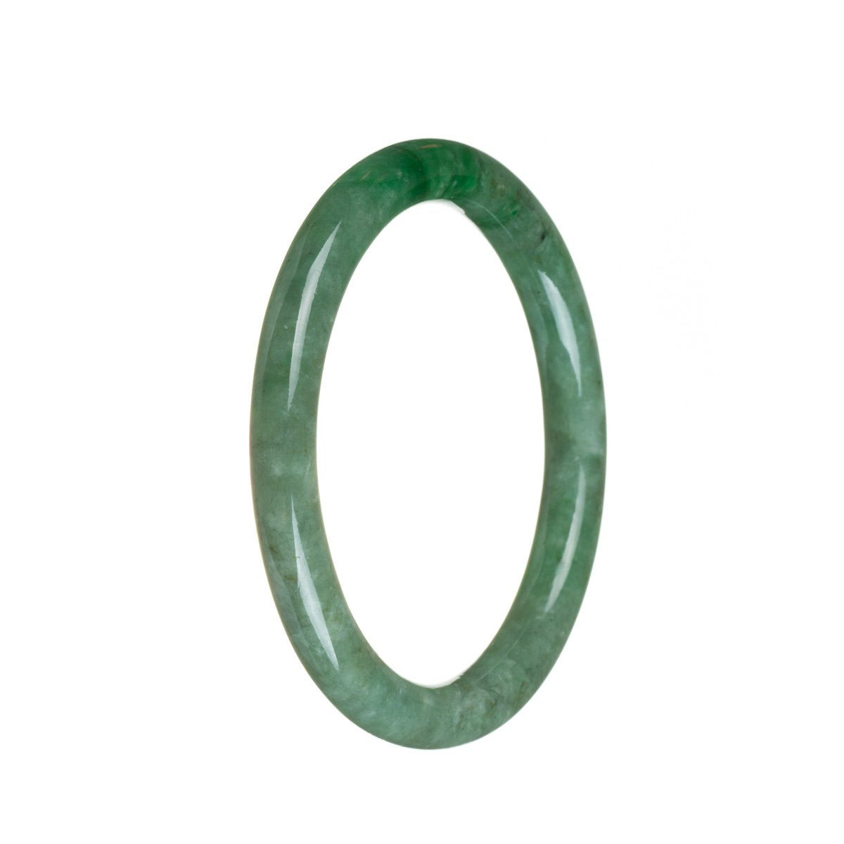57mm Grade A Jadeite Jade Bangle - MAYS