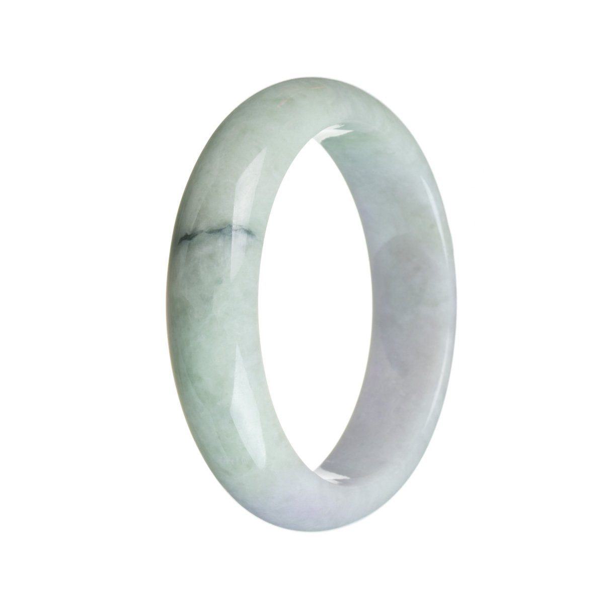 58mm Grade A Jadeite Jade Bangle - MAYS