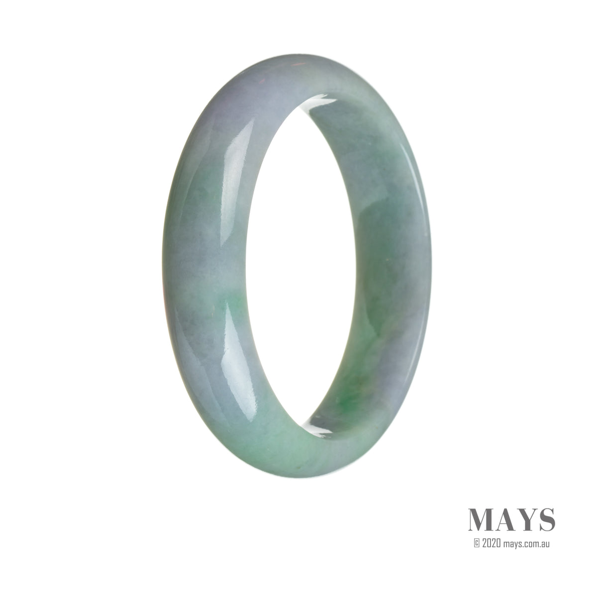 56mm Grade A Jadeite Jade Bangle - MAYS