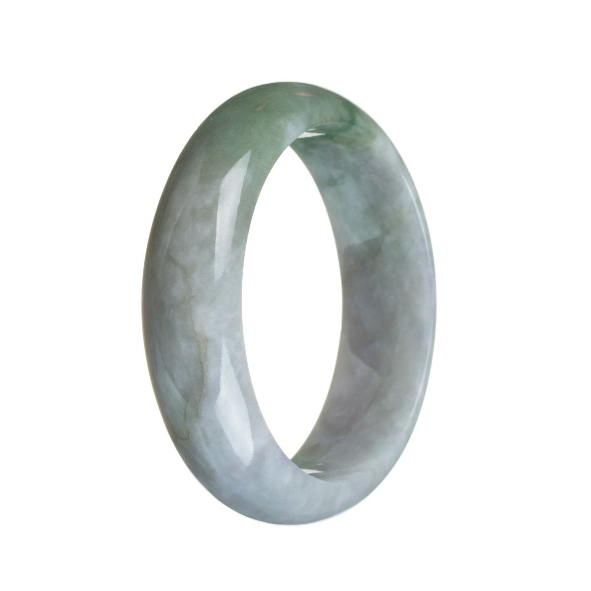 58mm Grade A Jadeite Jade Bangle - MAYS