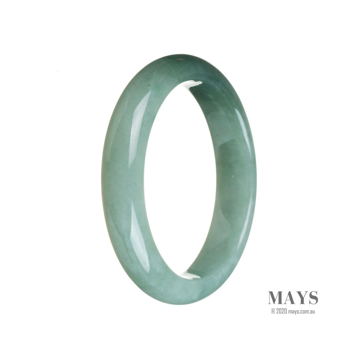 57mm Grade A Jadeite Jade Bangle - MAYS