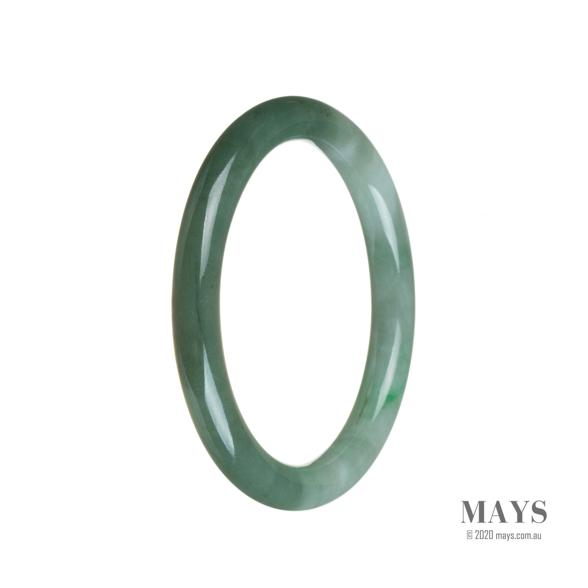 55mm Grade A Jadeite Jade Bangle - MAYS