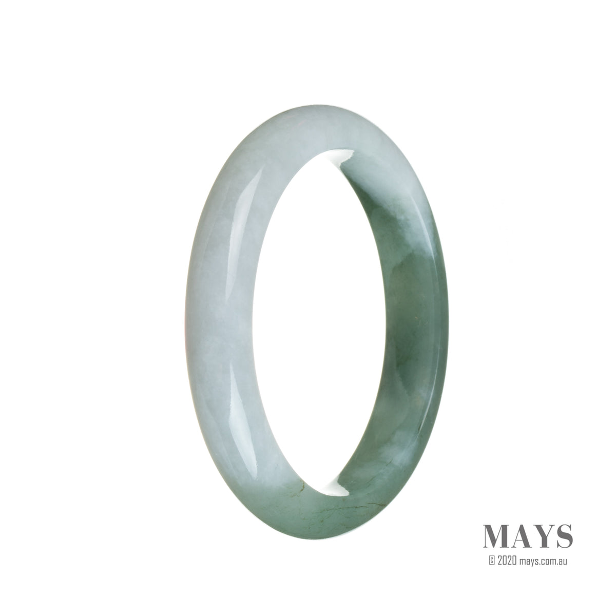 55mm Grade A Jadeite Jade Bangle - MAYS