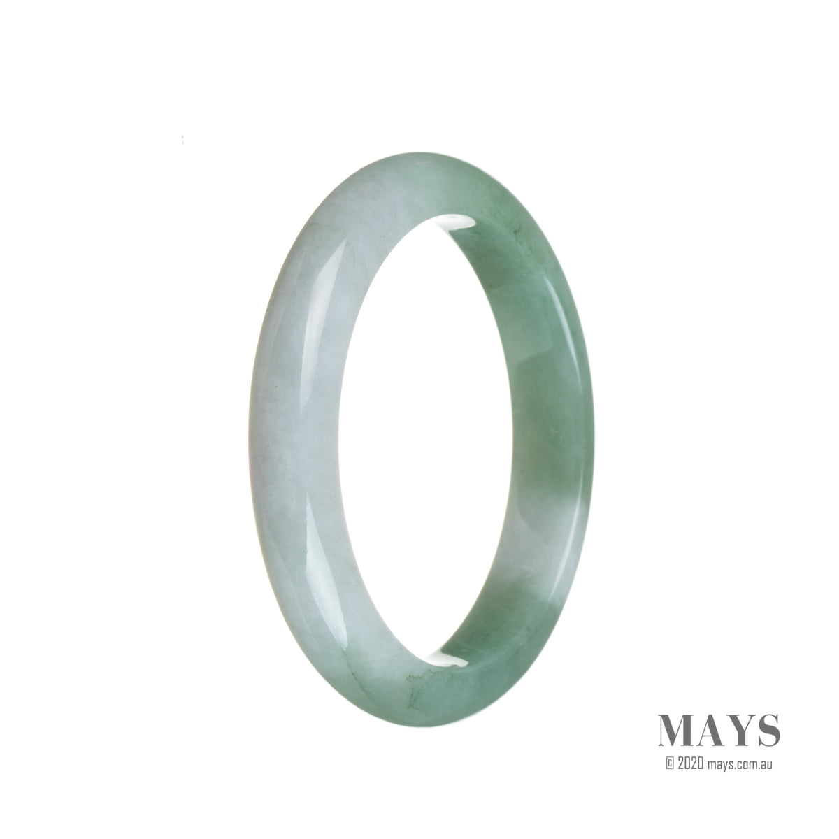 53mm Grade A Jadeite Jade Bangle - MAYS