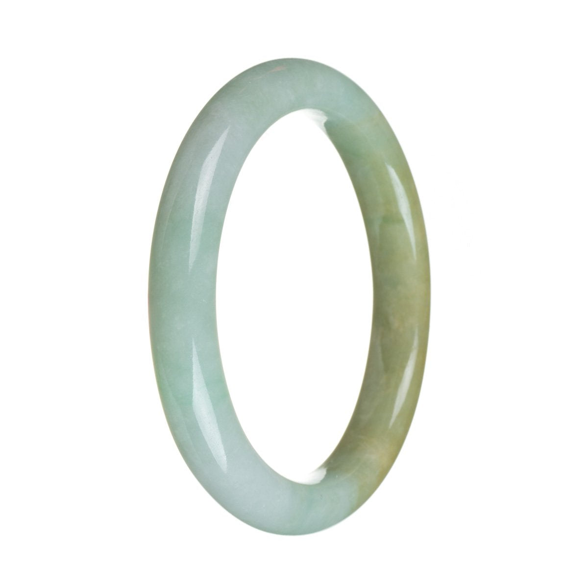 63mm Grade A Jadeite Jade Bangle - MAYS