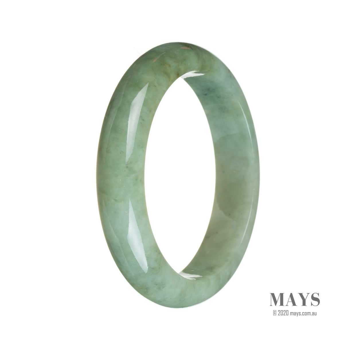 60mm Grade A Jadeite Jade Bangle - MAYS