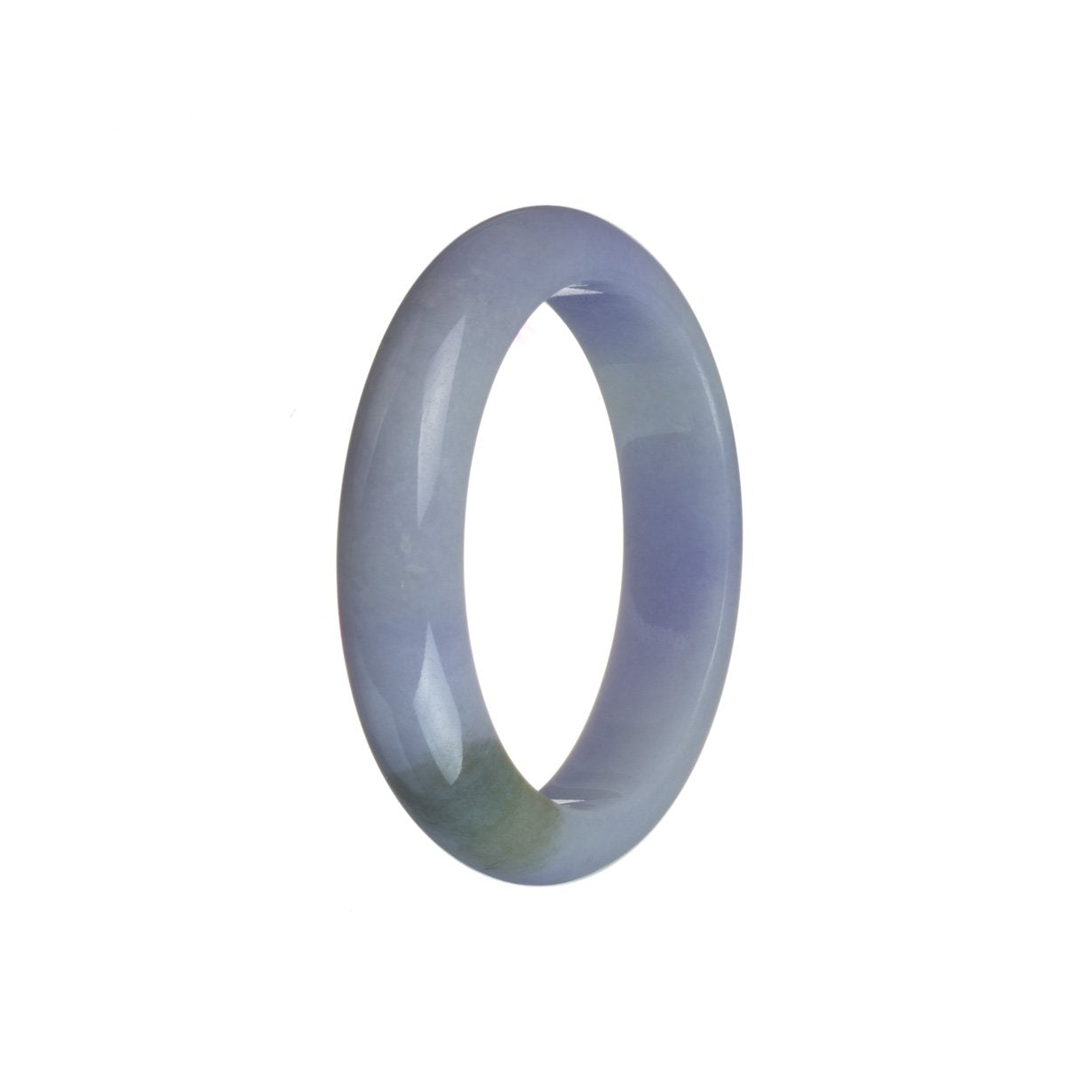 Authentic Grade A Intense Lavender Jadeite Jade Bracelet - 53mm Oval