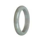 Genuine Natural Lavender Jadeite Bracelet - 61mm Half Moon