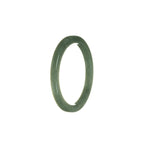 A beautiful green jadeite bangle bracelet with an oval shape, measuring 54mm in size.