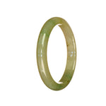 Certified Untreated Green Traditional Jade Bracelet - 51mm Petite Round