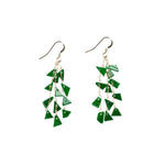 Imperial Green Jade Gold Drop Earrings