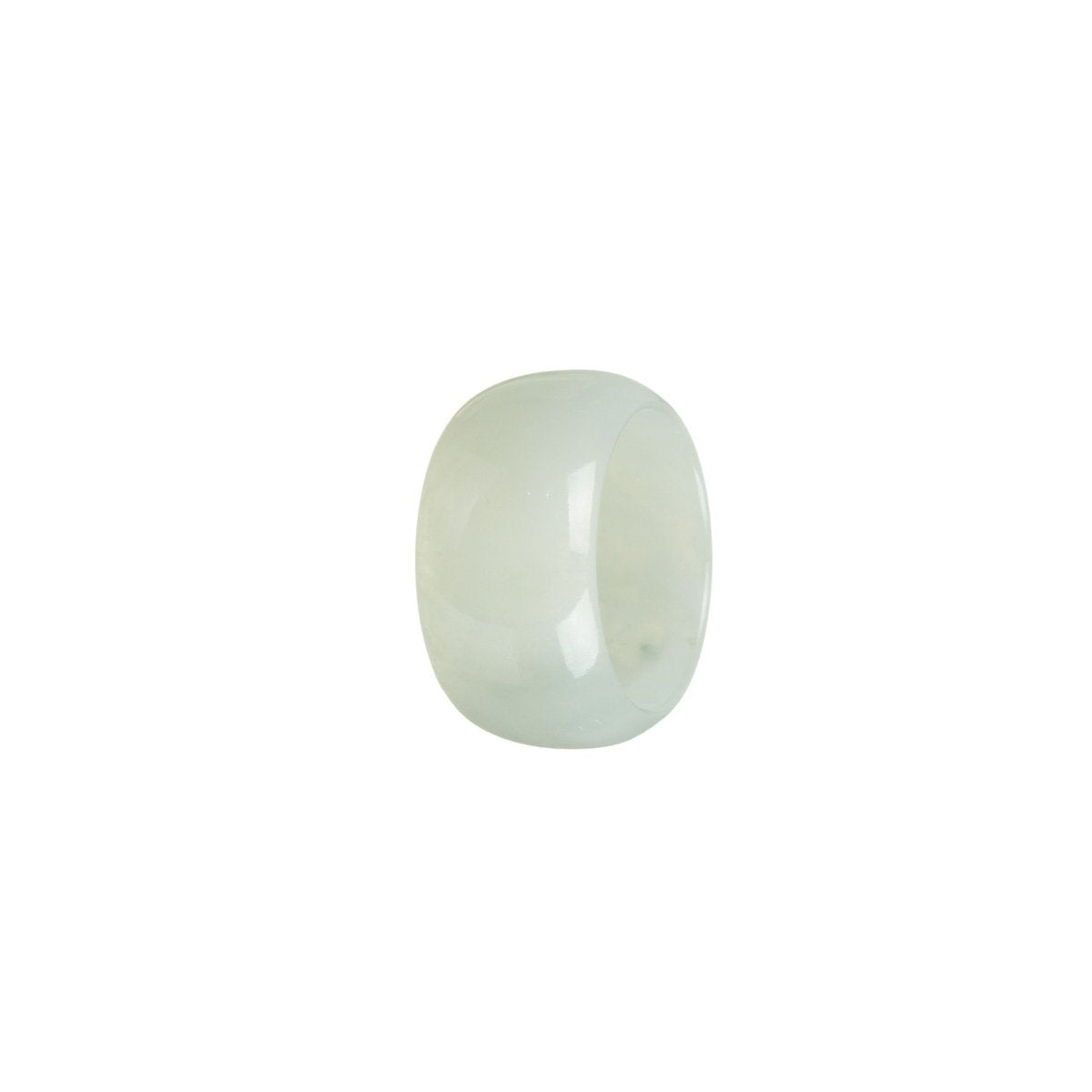 Real Light Green Jade Ring - Size Q 1/2