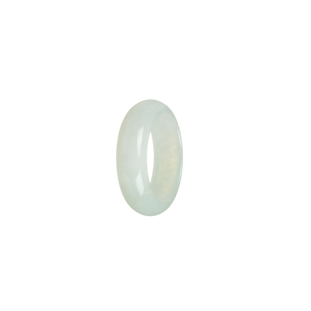 Authentic Pale Green Jade Ring - Size S 1/2