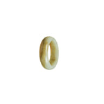 Genuine Pale Green with Brown Jade Ring - Size M