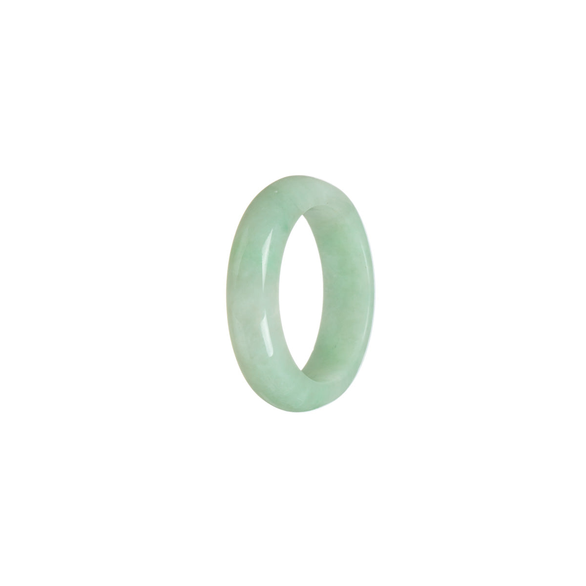 Real Light green with apple green Jade Band - Size S