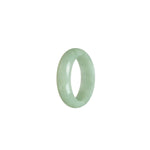 Authentic Light Green Burma Jade Ring - Size T