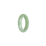 Genuine Light green Burmese Jade Ring - Size S 1/2