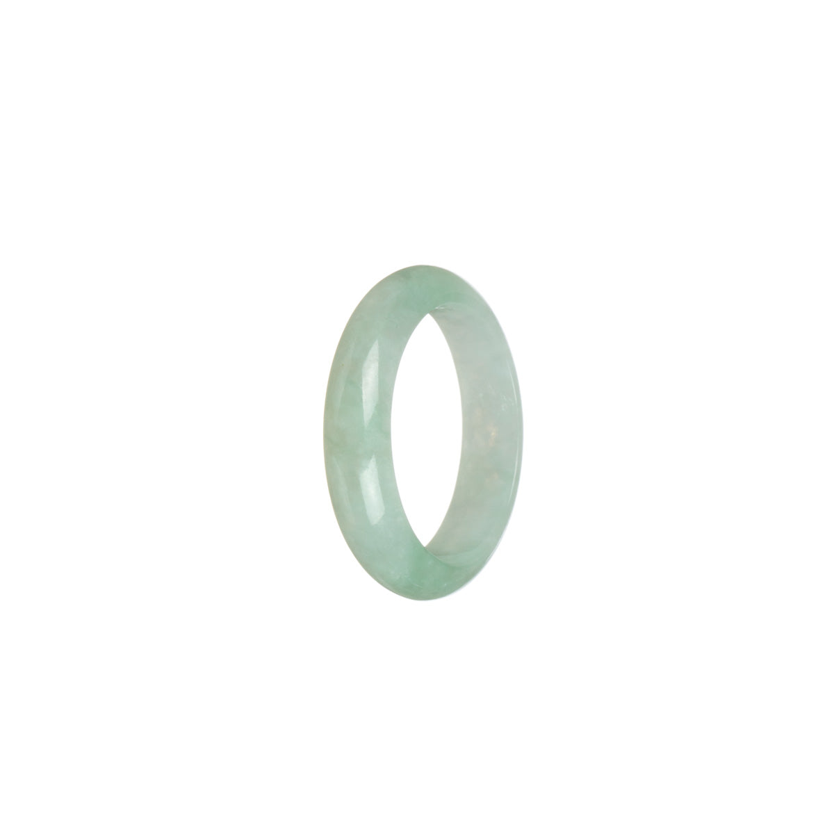 Real Pale Green Jade Band - Size S 1/2