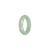 Real Pale green Jadeite Jade Band - Size S 1/2