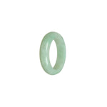 Certified Light green Burma Jade Ring - Size S