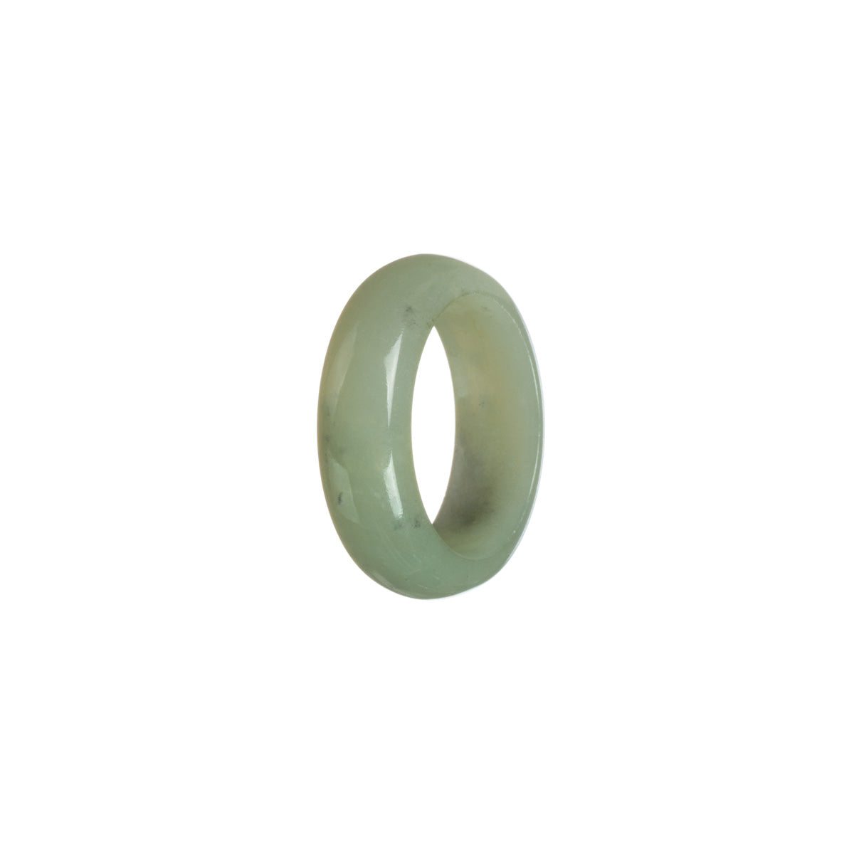 Real Light grey Jadeite Jade Band - Size S