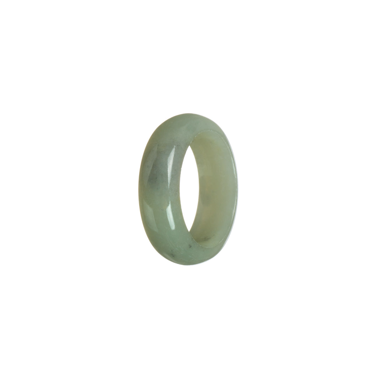 Real Light grey Jadeite Jade Band - Size S