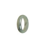 Certified Light Grey Jade Ring- Size U