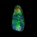 0.64ct Natural Freeform Opal with Green Orange Flashes