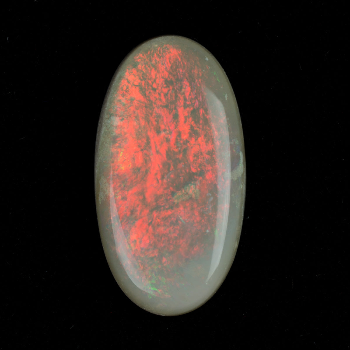 1.56ct Natural Precious Opal Bright Red Cabochon