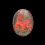0.73ct Double Sided Solid Australian Opal with Orange Flashes